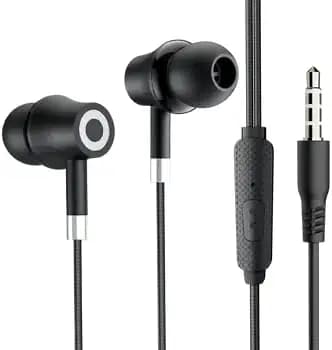Intex Thunder 82 Wired in Ear Earphone with Mic & 3.5mm Universal Jack (Black)