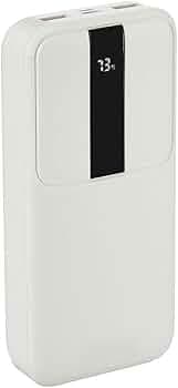 (Refurbished) AG-PB-Q07-20-20000 mAh 22.5W Fast Charging Lithium Polymer Power Bank | Charging Indicator + Type C Cable | Triple Output, White