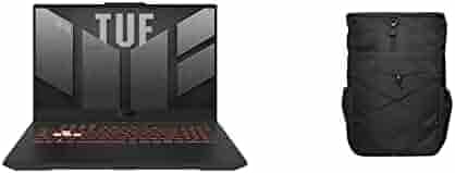 ASUS TUF Gaming F17 (2022), 17.3-inch (43.94 cms) FHD 144Hz, Intel Core i7-12700H 12th Gen, RTX 3060 6GB Graphics, Gaming Laptop, FX707ZM-HX030WS + VP5700 TUF 17" (43.18 cm) Backpack (Black)
