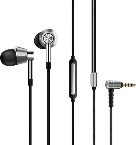 1MORE Triple Driver Earphone with Mic - Titanium In-Ear