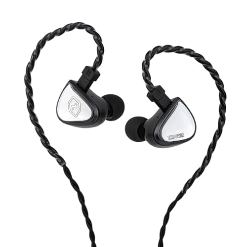 Linsoul Tripowin x 0DiBi: Vivace in Ear Monitor, 10mm Titanium Diaphragm Dynamic Driver IEM, HiFi Wired Earbuds Earphone, Gaming Earbuds with 2Pin Det...