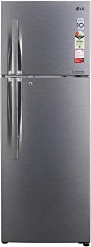 LG 335L 2 Star Smart Inverter Frost-Free Double Door Refrigerator (GL-S372RDSY, Dazzle Steel, Convertible)