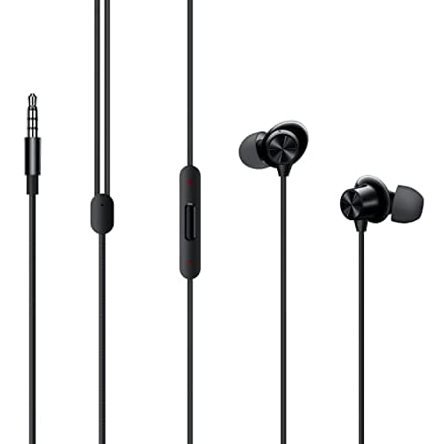 Wired Earphones for OnePlus Nord/One Plus Nord Earphone Original Like Wired Stereo Deep Bass Head Hands-free Headset Earbud With Built in-line Mic, With Premium Quality Good Sound Stereo Call Answer/End Button, Music 3.5mm Aux Audio Jack (TSB7, ME4, Black)