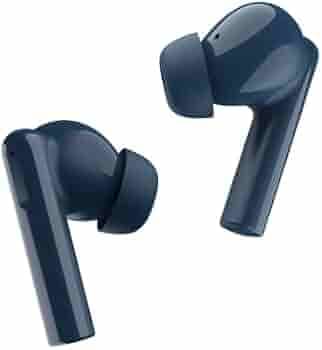 Mivi DuoPods A550 TWS Earbuds with Quad Mic ENC(Environmental Noise Cancellation), 13mm Powerful Bass, 50+ Hours of Playtime, High Audio Quality, Metallic Design, Made in India, Bluetooth 5.1 (Blue)