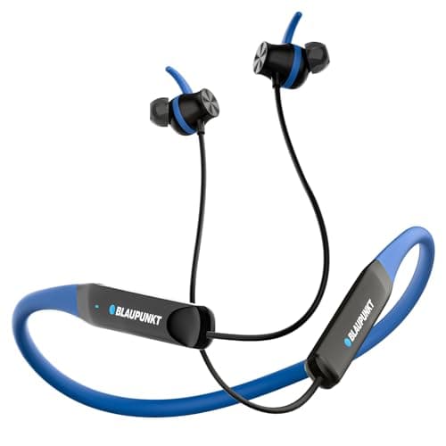 Blaupunkt Newly Launched BE120 Touch Wireless Neckband with Multi-Touch Control I Auto Magnetic Off I Gaming Ready I 40H Playtime I TurboVolt Charging...