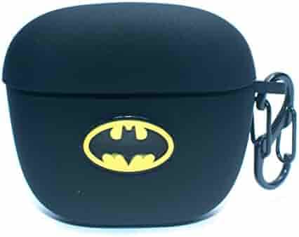 Kolorcase Pouch for bAot Airdopes 115 Protective Soft Silicone Case Cover with Hook (Cover Only ) (This Cover is Not Sold Or Created by Boat) (Batman)