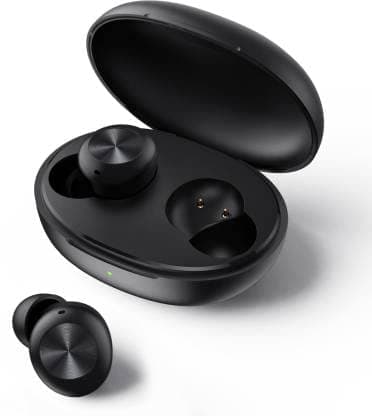 (Renewed) DIZO by realme TechLife GoPods D with Enviornment Noise Cancellation (ENC) Bluetooth Headset (Black, True Wireless) In-Ear