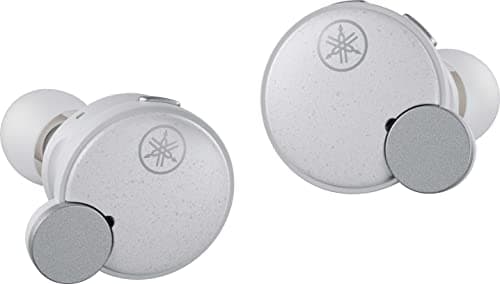 Yamaha Audio TW-E7B True Wireless in Ear Earbuds | True Sound, Bluetooth, aptX Adaptive, Active Noise Cancelling, Built-in Microphones for Clear Voice Calls, Ambient Sound and Listening Care | White
