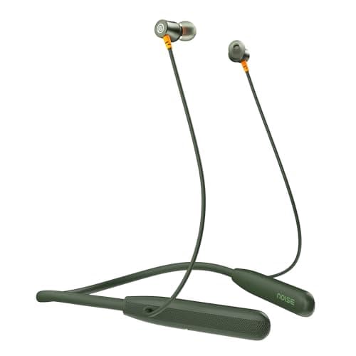Noise Newly Launched Airwave Bluetooth Neckband with 50H of Playtime, 3 EQ Modes, ENC for Calling, Low Latency(Upto 50ms), 10mm Driver, BT v5.3(Olive ...