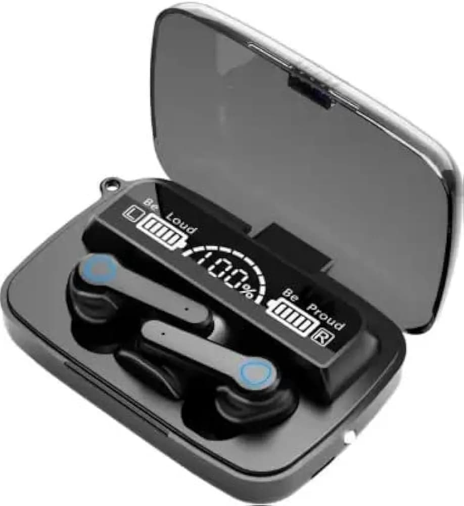 GRSM M19 Earbuds/TWS/Buds 5.1 Earbuds with 280H Playtime, Headphones with Power Bank Bluetooth Headset (Black, True Wireless)