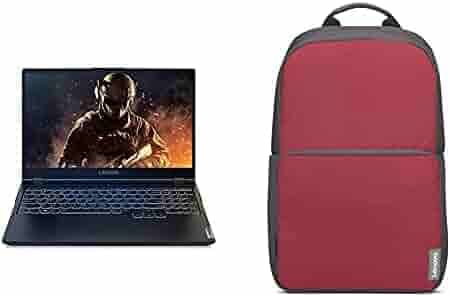 Lenovo Legion 5 AMD Ryzen 5 4600H 15.6 inch (39.62 cms) Full HD Gaming Laptop (8GB/1TB HDD + 256GB SSD/Windows 10/120 Hz/NVIDIA GTX 1650 4GB GDDR6/Phantom Black/2.3Kg), 82B500BHIN + 15.6" Red Backpack