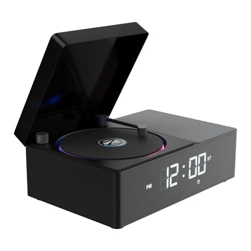 Zebronics 10W Portable Bluetooth v6.0 Speaker, Dual 5.2cm Drivers, 9hr Backup, Retro CD Design, 6 Ambient Sound Effects, TWS Support, Passive Radiator...