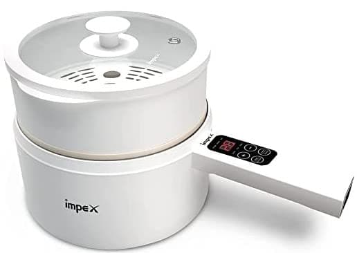 Impex Magic Electric Pan WS18 | Multi-Purpose Electric Cooking Pan | 6-in-1 Modes Cooking Non-Stick Electric Frying Pan | 1 Year Warranty Easy Temperature Adjustments