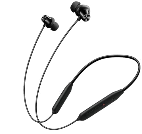 Original Bluetooth for OnePlus Z3 ANC Neckband 45dB Active Noise Cancellation, Dual Device Pairing, HD Mic & Magnetic Auto Connect