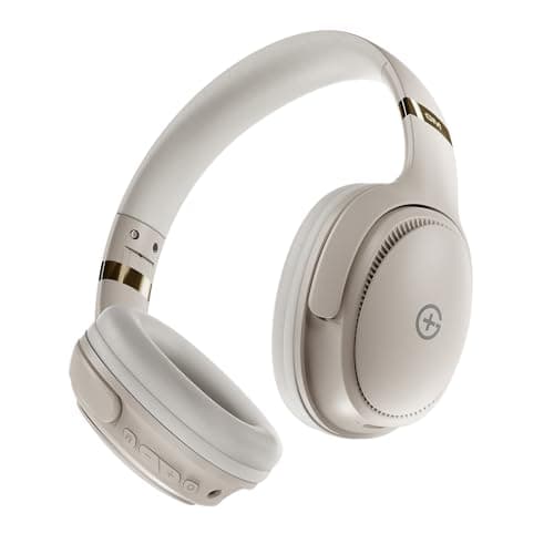 GM G+ Headphones, Over The Ear Headphones with Mic, BT 5.3, Pure Bass, 45ms Low Latency, Dual Pairing, 4 Play Modes (FM, Radio, SD Aux) 55H Playtime
