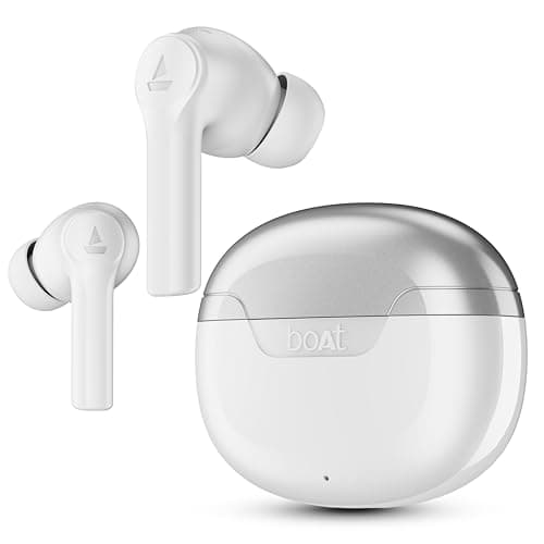 boAt Newly Launched Airdopes 300 TWS in Ear Earbuds w/ 4 Mics AI-ENx, Spatial Audio, 50 hrs Playtime, Multipoint Connection, ASAP Charge, Beast Mode, ...