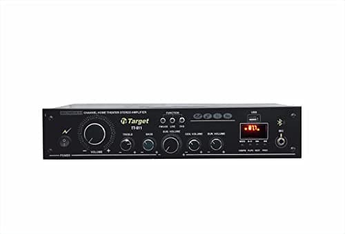 TARGET – TT 811 Amplifier Rms 180 Watts 5.1 Channel Surround Six Tracks Stereo Amplifer USB, Bluetooth, Av, MIC