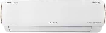 Lloyd 1.5 Ton 5 Star, Wi-Fi, Inverter Split AC (Copper, Automatic Humidity Control, Anti-Viral & HEPA Filter, 2023 Model, GLS18V5FWGIL, White)