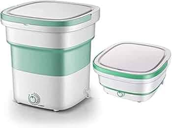 Roky Mini Foldable Washing Machine, Portable Washing Machine Ultrasonic Cleaning Machine, Folding Mini Laundry, Small Automatic USB Powered Cleaning Washer for Travel Home Business Trip