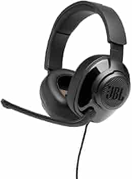 (Renewed) JBL Quantum 200 Wired Over-Ear Gaming Headphones- Black