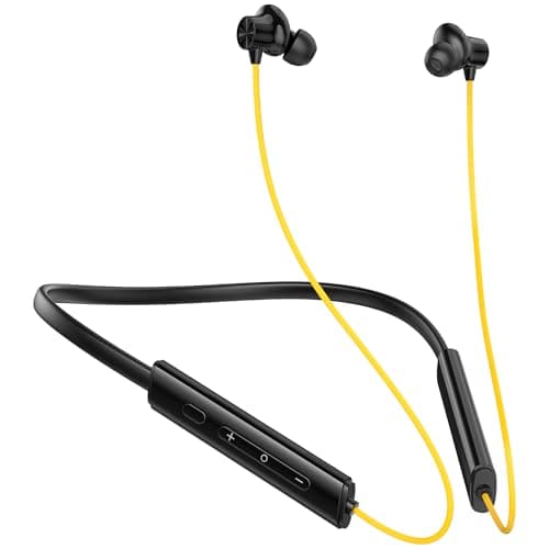 Kratos N6 Bluetooth Neckband with 30H Playtime, Deep Bass, Stereo Sound, HD Calls, Magnetic Earbuds, Voice Assistant, Type-C Fast Charging, Rich Audio...