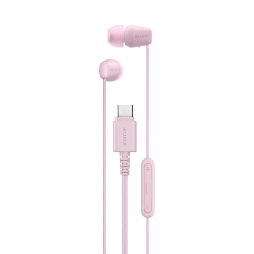 Sony IER-EX15C Wired in Ear Type C Headphones, in-Line Remote for Volume & Mute Function with Mic, Tangle Free Serration Wire, Compatible with USB-C D...