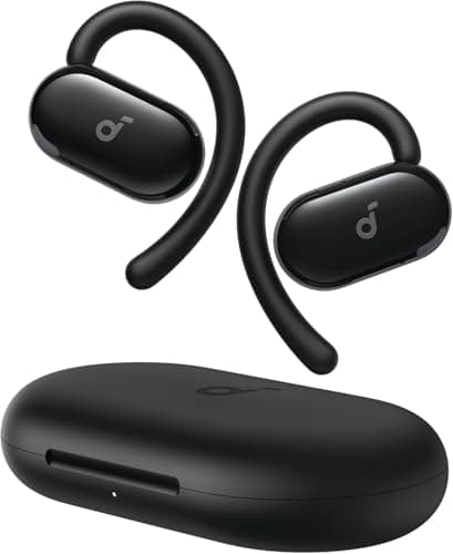 soundcore V20i by Anker Open-Ear Headphones, Adjustable Ear Hooks, Ultra-Comfort, Snug Fit, Powerful Sound, Clear Calls, IP55, LED Lights, 36H Playtim...
