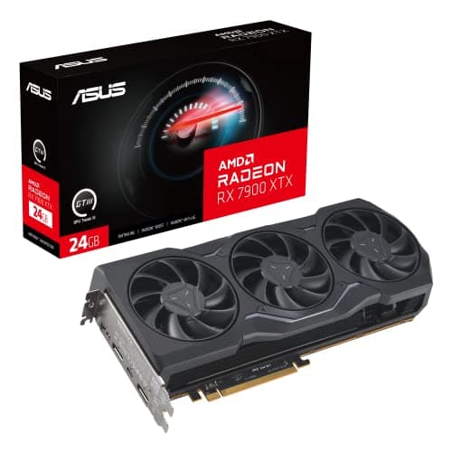 ASUS Radeon RX 7900 XTX Gaming Graphics Card with 24GB GDDR6 Memory, Powered by AMD RDNA 3 Architecture, AMD FidelityFX Super Resolution Technology, R...