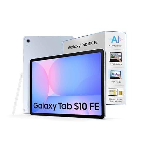 Samsung Galaxy Tab S10 FE, S Pen in-Box, 27.7 cm (10.9 inch) LCD Display, 8 GB RAM, 128 GB Storage, Wi-Fi Tablet, Blue
