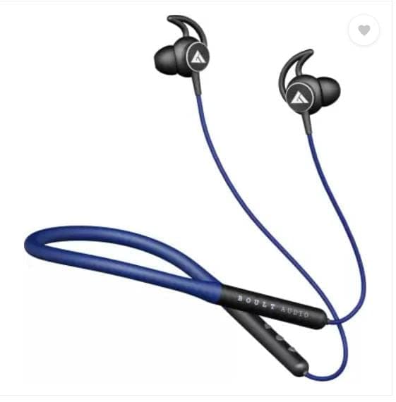 (Renewed) Boult Audio ProBass Escape with 10H Playtime, Extra Deep Bass Bluetooth Headset (Blue, In the Ear)