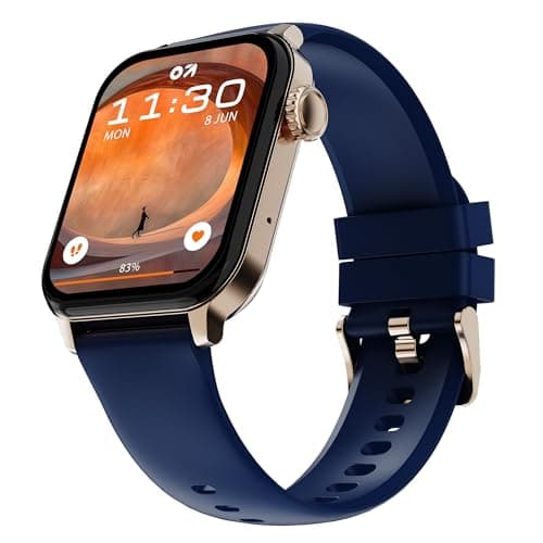 GOBOULT Newly Launched Drift 2 Smart Watch 1.83'' HD Display,15 Days Battery Life, 150+Watchfaces, 500 Nits Brightness, AI Voice Assistant, SpO2 Monit...