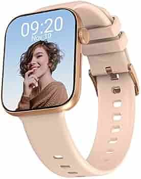 CrossBeats Newly launched Spectra max Super Retina AMOLED Always on Display Smartwatch, 1.81 Inch Smart Watch, AI ENC BT Calling, Crown Controls, 250+ Watch Faces, 150+ Sports Modes-Pink