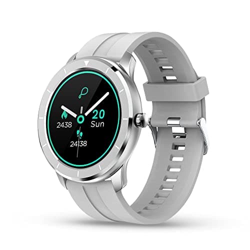Pebble Zen Pro Smart Watch with Oximeter Function for SpO2 (Blood Oxygen) Monitoring Full Touch Fitness Tracker with Heart Rate BP Oxygen Waterproof Calories Sleep Tracker Pedometer for Men Women