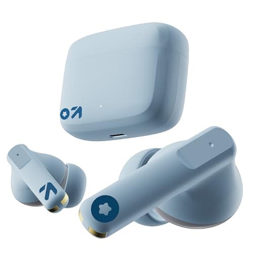 Boult Audio Newly Launched Z60 Truly Wireless in Ear Earbuds with 60H Playtime, Quad Mic ENC Clear Calling, 50ms Low Latency Gaming, IPX5 Ear Buds TWS, Bluetooth 5.3, 13mm Bass Drivers (Powder Blue)