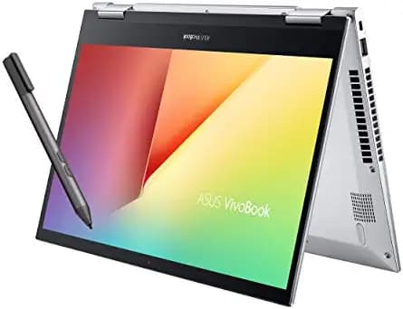 ASUS VivoBook Flip 14 (2021), 14-inch (35.56 cm) FHD Touch, Intel Core i3-1115G4 11th Gen, 2-in-1 Laptop (8GB RAM/256GB SSD/Office 2021/Windows 11/Integrated Graphics/Silver/1.5 Kg), TP470EA-EC301WS