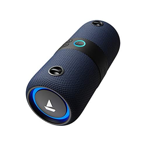 boAt Stone 1208 Bluetooth Speaker with Upto 9 Hours Playback, RGB LEDs, True Wireless Feature, Carry Strap, IPX7 and Ergonomical Design(Blue)