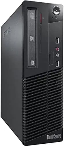 (Renewed) Lenovo ThinkCenter M72e Desktop (Intel Core i3 / 4 GB RAM / 240GB SSD/ Windows 10 Pro, MS Office / USB, Ethernet,VGA, Black)