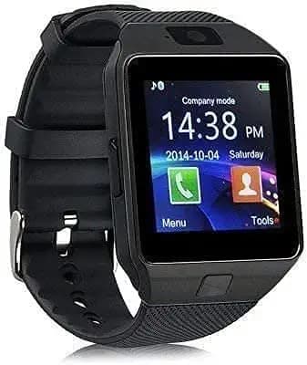 GIXON Smart Watches Men Women Fitness Tracker Dz-09 Phone Calling Watch SIM Supporter Fitness Heart Rate Activity Fitness Tracker Fitness Band Home Workout Watch - Black