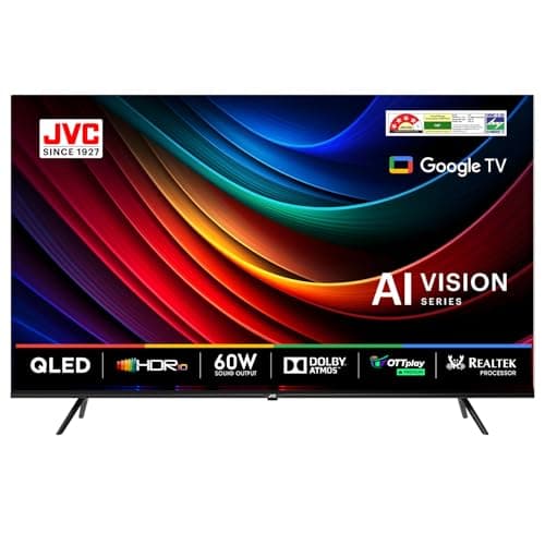 JVC 140 cm (55 inches) AI Vision Series QLED Google TV LT-55NQ7165C (Black)