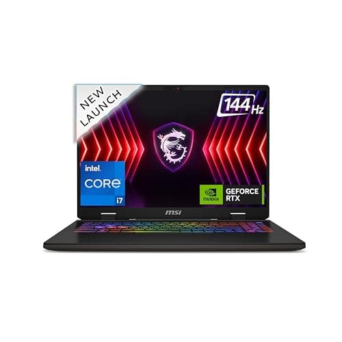 MSI Sword 16 HX, Intel 14th Gen. Core i7 14650HX, 41CM FHD+ 144Hz Gaming Laptop(16GB/1TB NVMe SSD/Windows 11 Home/Nvidia GeForce RTX 4060, 8GB GDDR6/C...