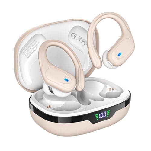 HAOYUYAN Wireless Earbuds, Sports Bluetooth Headphones, 80Hrs Playtime Ear Buds with LED Power Display, Noise Canceling Headset, IPX7 Waterproof Earph...
