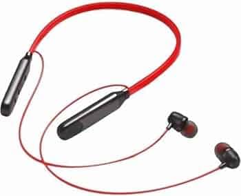 U&i Lollipop Series Uinb-6930,Type-C-Charging Support Neckband 16 Hours Playtime Bluetooth Headset (Red, in The Ear)