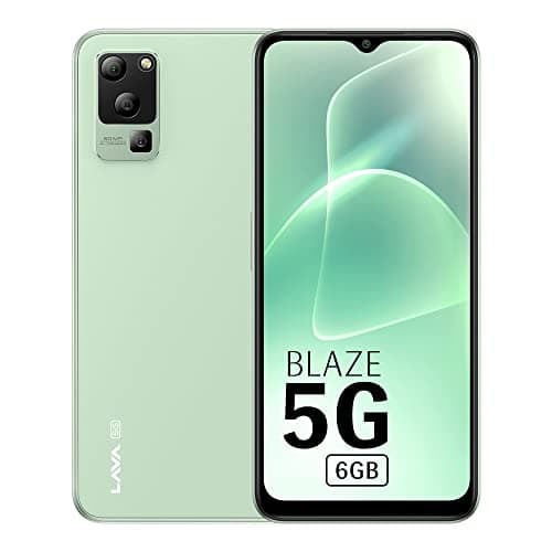 (Renewed) Lava Blaze 5G (Glass Green, 6GB RAM, UFS 2.2 128GB Storage) | 5G Ready | 50MP AI Triple Camera | Upto 9GB Expandable RAM | Charger Included | Clean Android (No Bloatware)