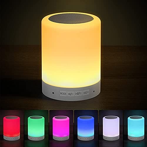generic- LED Touch Lamp Bluetooth Speaker, Wireless Speaker Light- USB Rechargeable Portable with TWS