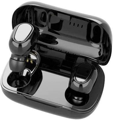 MECKWELL Bluetooth in-ear Earbuds TWS L21 Earphones Bluetooth 5.0 Mini Stereo Earbuds with mic Sport Headset Built-in Micphone (Black)