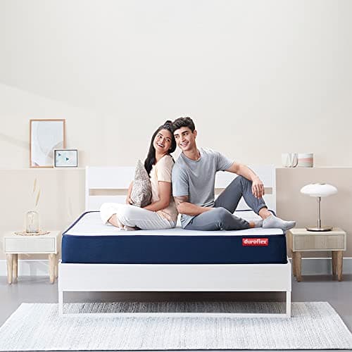 duroflex LiveIn Duropedic - Doctor Recommended Orthopedic High Resilient, Memory Foam, Roll Pack 5 Inch Double Size Medium Firm Mattress with Luxury Anti Microbial Fabric(72 X 48 X 5 Inches)