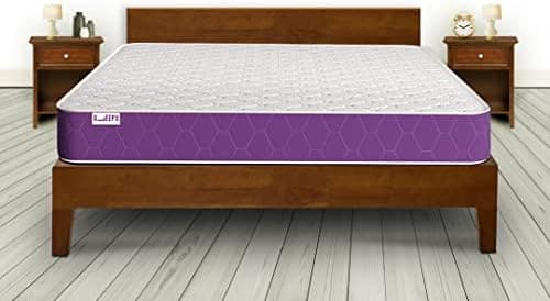 SleepX Ortho Plus Quilted 6 inch King Bed Size, Memory Foam Mattress (Purple, 72x70x6)