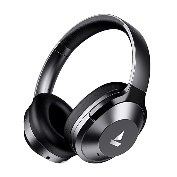 boAt NIRVANAA 751ANC Hybrid Active Noise Cancelling Bluetooth Wireless Over Ear Headphones With Mic, with Up to 65H Playtime,ASAP Charge, Ambient Sound Mode, Immersive Sound,Carry Pouch(Gunmetal Grey)