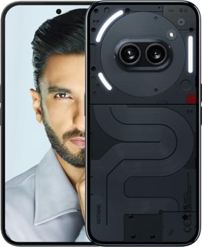 Nothing Phone (2a) 5G (Black, 8GB RAM, 128GB Storage) | 6.7" Flexible AMOLED Display | 50MP (OIS) + 50MP | 32MP Front Camera | Custom Mediatek Dimensi...