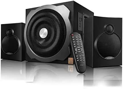 (Renewed) F&D A521 X 2.1 Channel Multimedia Bluetooth Speakers (Black)